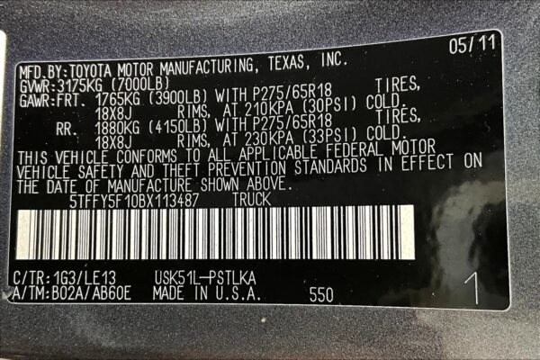 Refurbished-2011-Toyota-Tundra-LTD-CrewMax-5.7L-V8-6-Spd-AT-RWD-Crew-Cab-Pickup